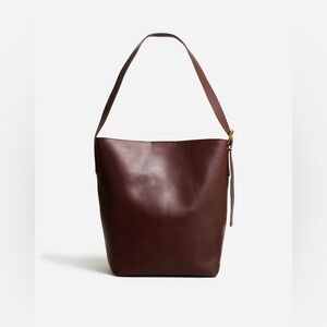 Madewell Essential Bucket Tote BNWT in Chocolate Raisin